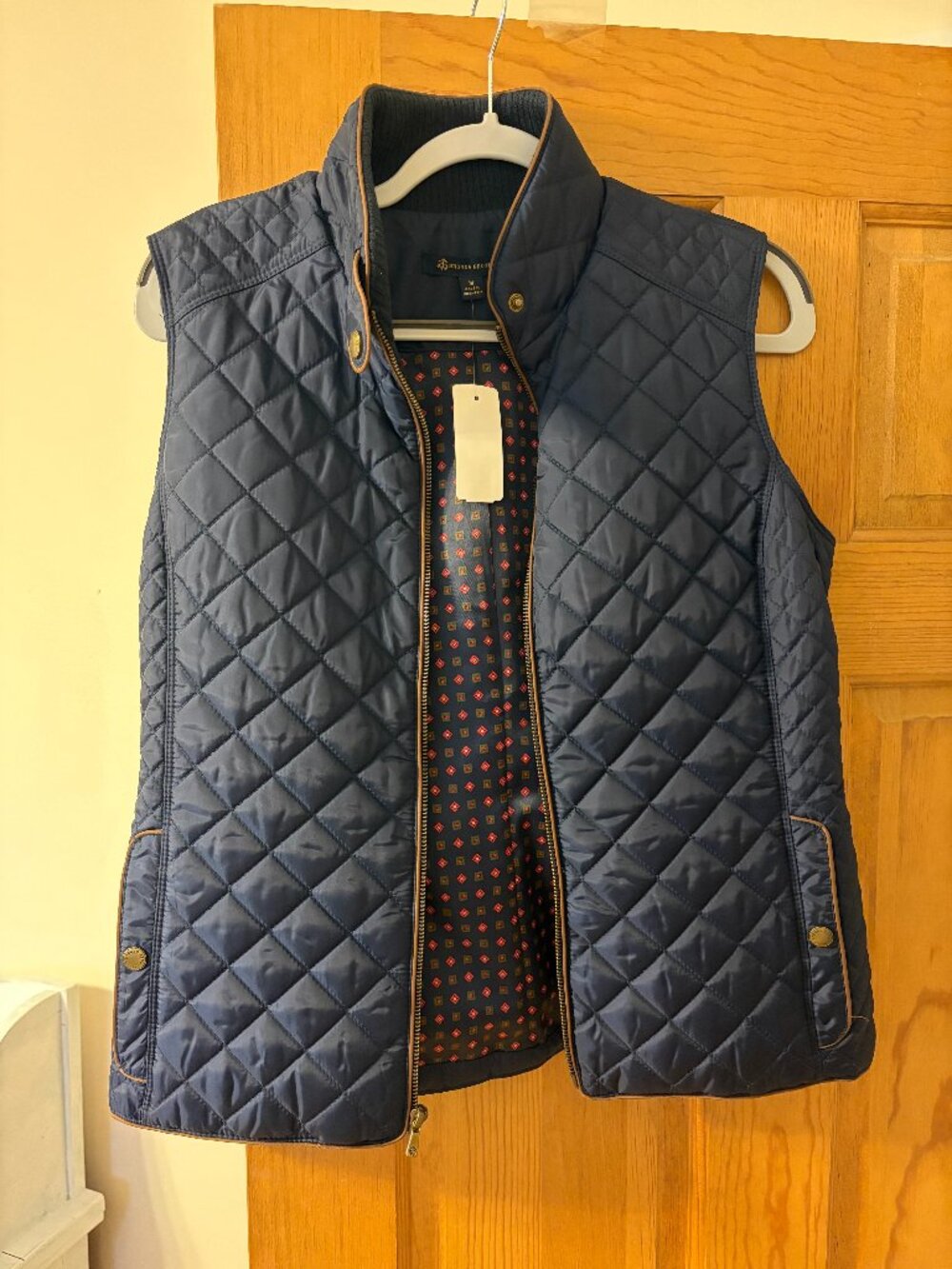 Navy Brooks Brothers Vest Medium New With Tags
